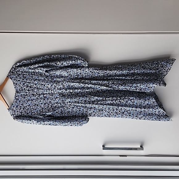 Nordstrom Signature Silk Floral Low Neckline Handkerchief Maxi Dress - Picture 8 of 9